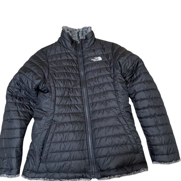 The North Face Girls Reversible Mossbud Swirl Jacket Sz XL (18 NF00CN01 Full Zip - Picture 1 of 10
